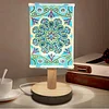 DIY Special Shaped Diamond Painting Wooden Stand LED Lamp Night Light Kit Bedside Small Desk Light Home Decoration Lamp