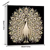 (30x30cm)Peacock DIY Pearl Painting Art With Inner Frame Handmade Pearl Material Art Kit Living Room Decor