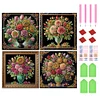 4pcs Diamond Painting-DIY Crystal Rhinestone Vase
