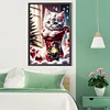 Diamond Painting-DIY Full Round Drill Cat in a Sock(40x60cm)