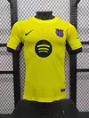 2025/2026 Player Version Barcelona Away Yellow Football Jersey 1:1 Thai quality