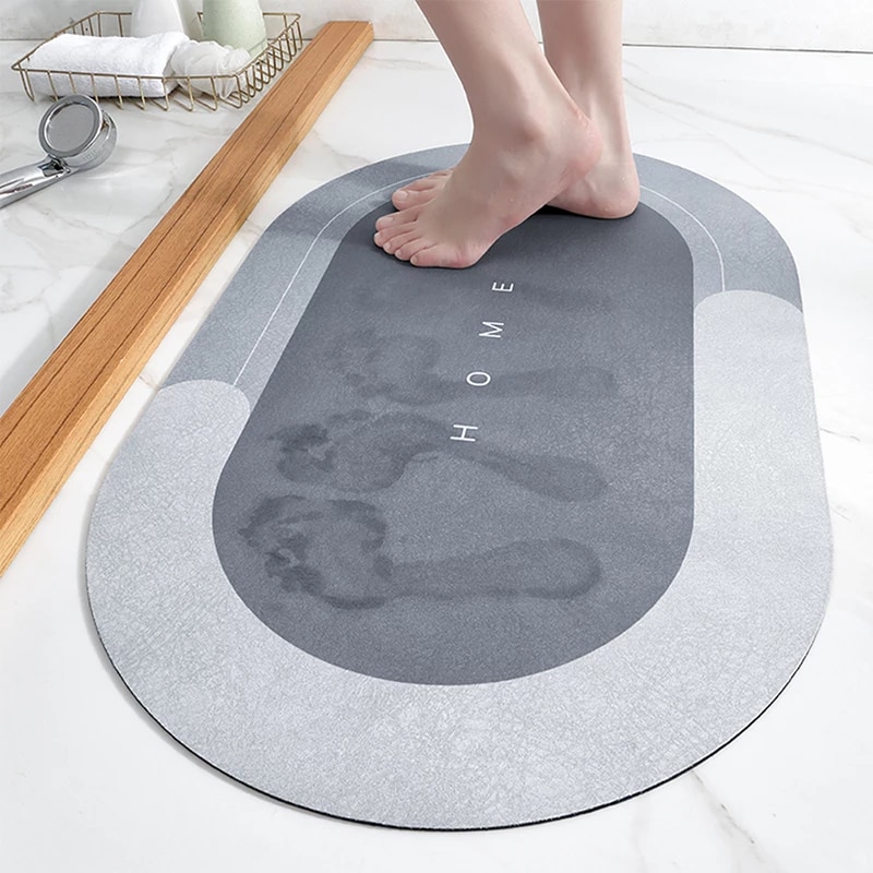 Super Absorbent Floor Mat Quick Dry Bathroom Door Non Slip Modern Simple  Carpet Home Kitchen Oil Proof Rug Easy Clean Dropship|Bath Mats| -  AliExpress