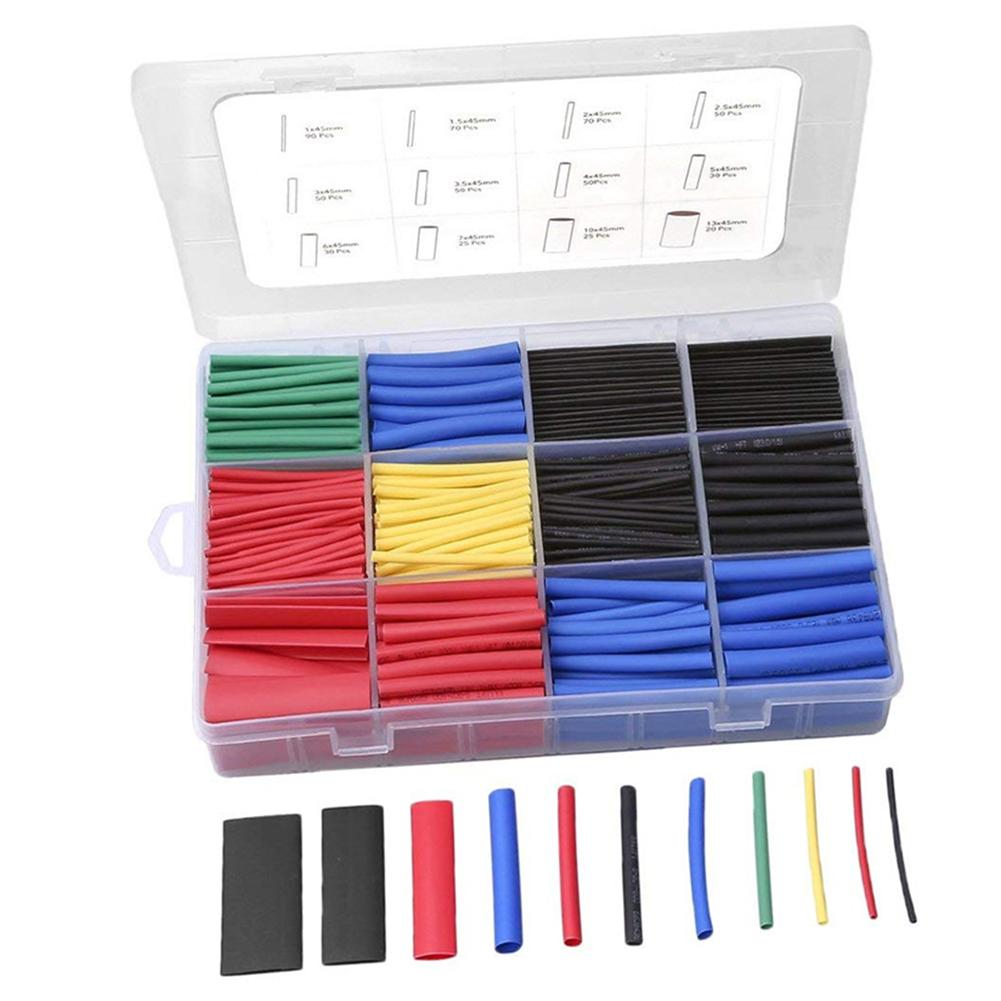 

Insulation Shrinkable Tubes Assortment Heat Shrink Tubing Sleeve (560pcs), 501 Original