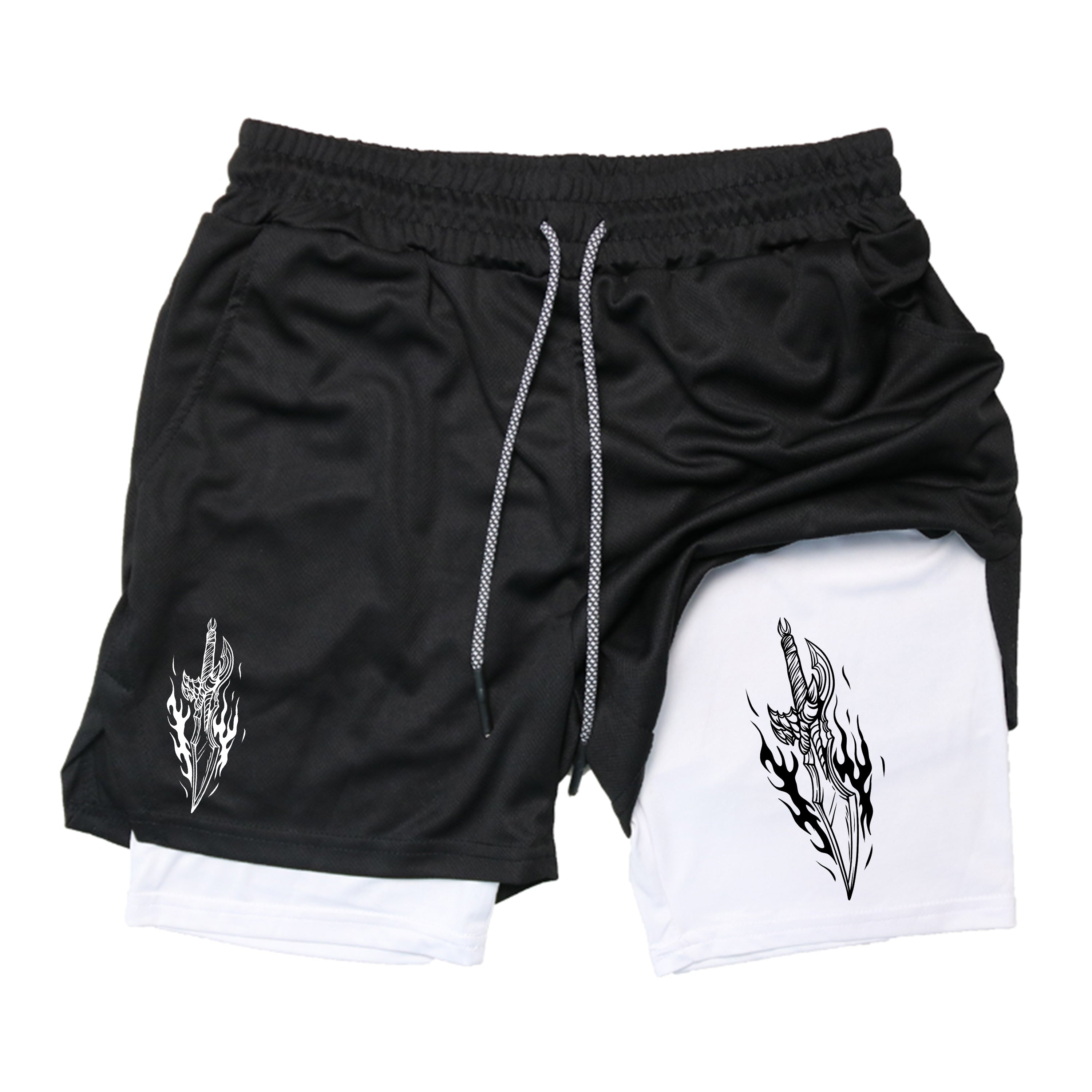 Jinwoo Dagger Gym Shorts