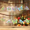 >SALE<10 Pcs Double Side Butterfly Diamond Art Keyring Animal Pendant for Office Decor