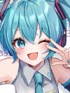 Cute Hatsune Miku Decorative Painting - VOCALOID - Xingkong Studio