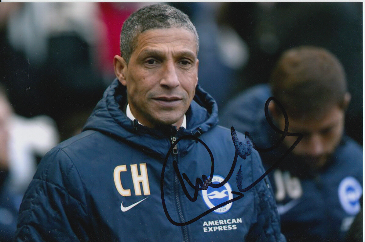 BRIGHTON HAND SIGNED CHRIS HUGHTON 6X4 Photo Poster painting.