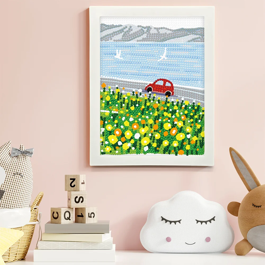 DIY Landscape Full Drill Diamond Painting for Beginners(Canvas|15*20cm)【with Plastic Frame】