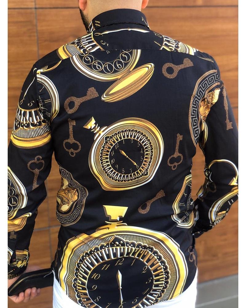 Men's Fashion Casual Printed Classic Shirt