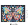 (42.5*29.5cm)Animal Diamond Painting Placemat Heat Resistant Diamond Art Table Mat(Butterfly)