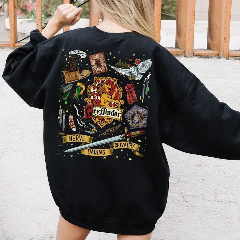 2 Sides Wizarding World Print Sweatshirt
