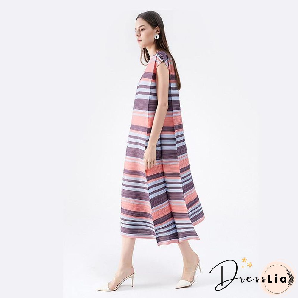 Miyake Pleated Sundress Women dresses summer