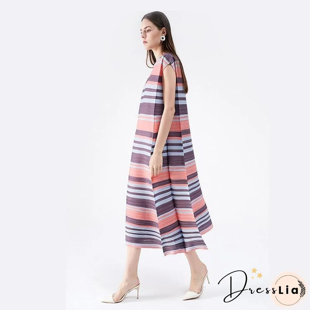 Miyake Pleated Sundress Women dresses summer