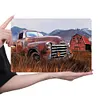 Voiture rouge - Panneaux en &eacute;tain m&eacute;tallique(20*30cm/30*40cm) - Garage