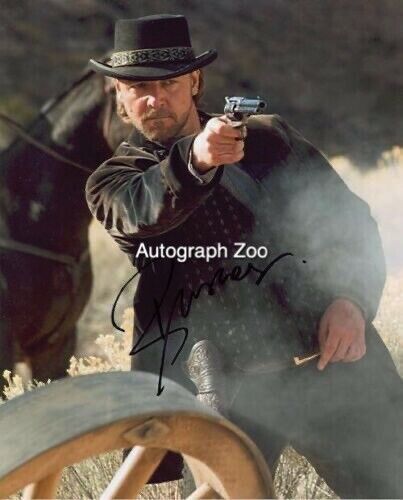 Actor Russell Crowe signed 3:10 To Yuma movie Photo Poster painting