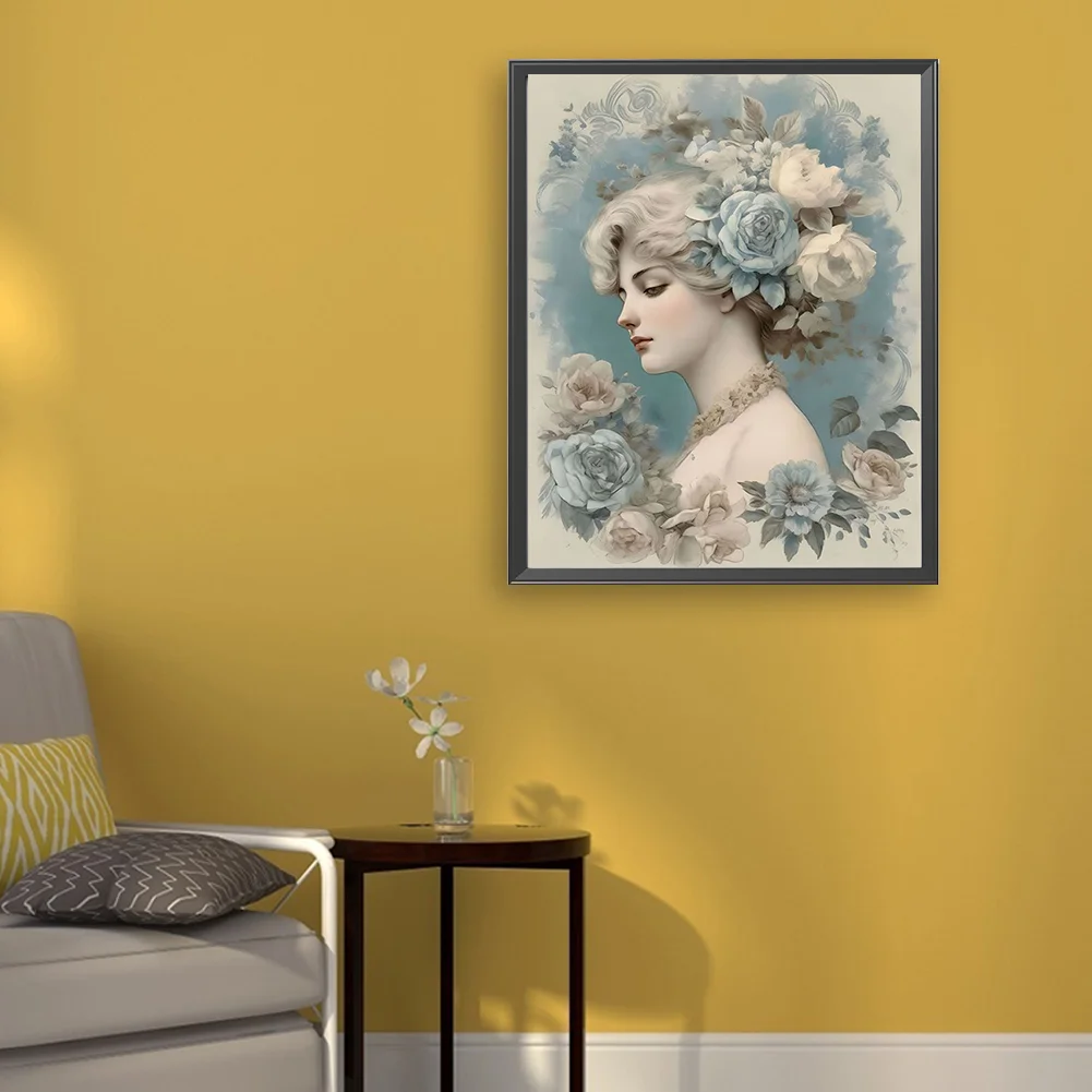 DIY Paint By Number 40*50cm - Retro Rose Girl