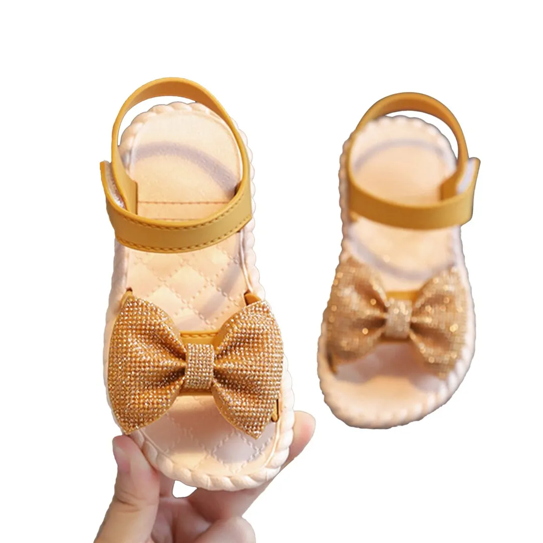 Toddler Infant Kids Baby Girls Party Princess Shoes Sandals Children Girls Sandals Bowknot Beach Children's Shoes Performance