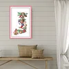 Xmas Stocking -16CT Stamped Cross Stitch Kit(30*44cm)