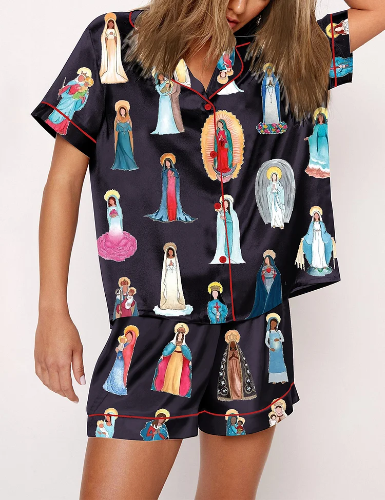Women's Our Lady of Guadalupe Catholic Home Pajama Set