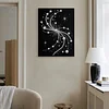 DIY Pearl Painting Beautiful Lines for Home Wall Decor with Frame(40*30cm)