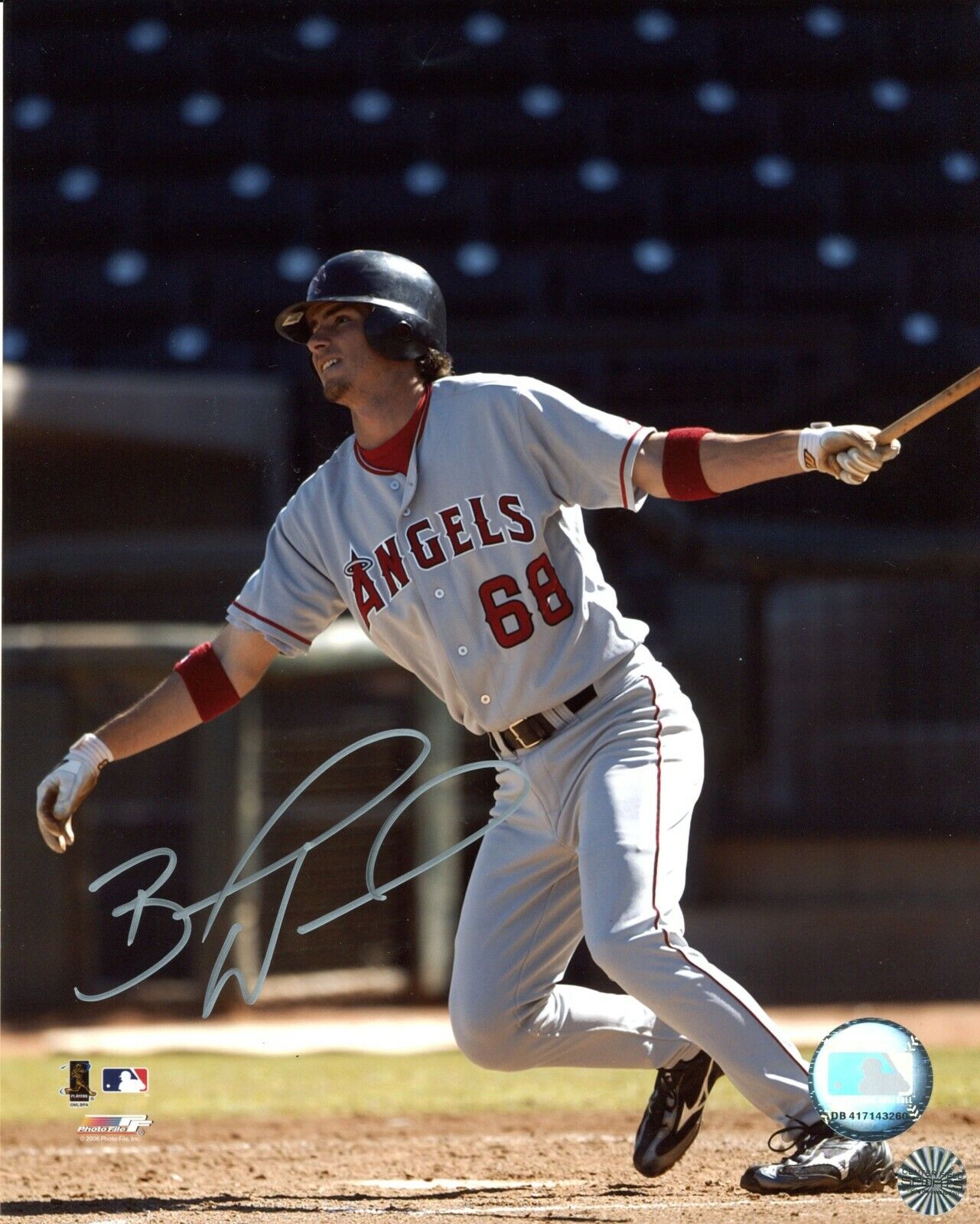 Brandon Wood Anaheim California Angels Autographed Signed 8x10 Photo Poster painting CFS