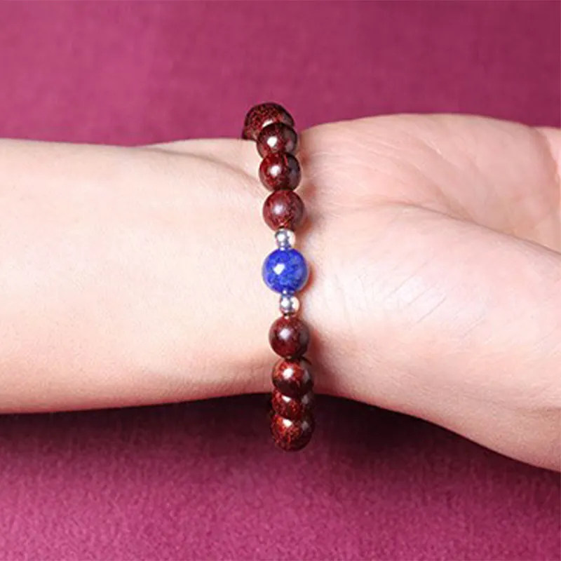 Tibetan Small Leaf Red Sandalwood Balance Bracelet