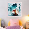 Silhouette-Princess Ariel-11CT Stamped Cross Stitch 40*40cm tapestrymarket