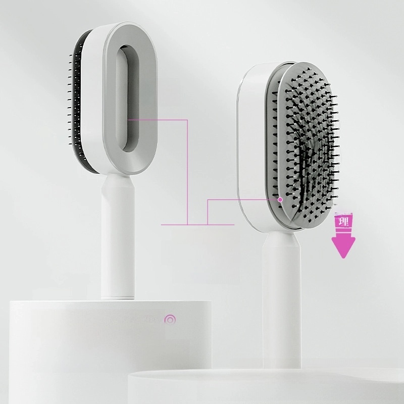 Upgraded Press Cleaning Design Air Cushion Comb Women’s Long Hair Special Air Bag Massage Comb Household Hair Comb