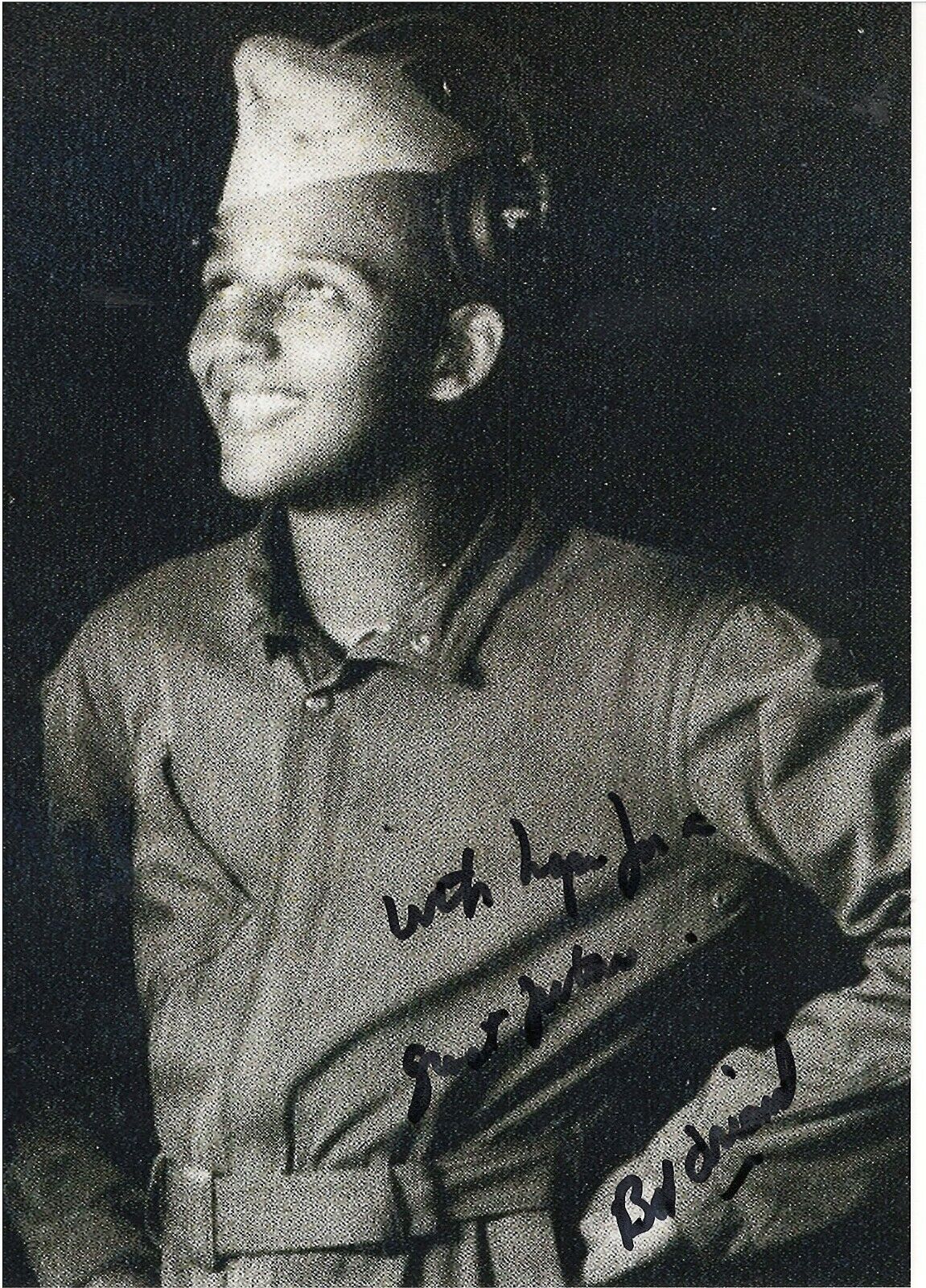 ROBERT FRIEND 332ND FIGHTER GROUP TUSKEGEE AIRMAN PILOT RARE SIGNED Photo Poster painting