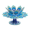 Diamond Art Mandala Lotus Rotating Candle Holder Home Decor