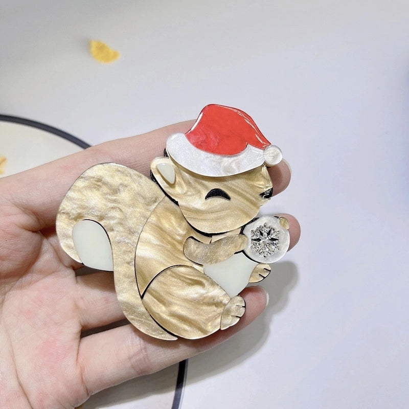 Cute Pin Squirrel Arylic Unisex Brooches
