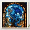 (40*40cm)Dragon - Round Partial AB Drill Diamond Painting