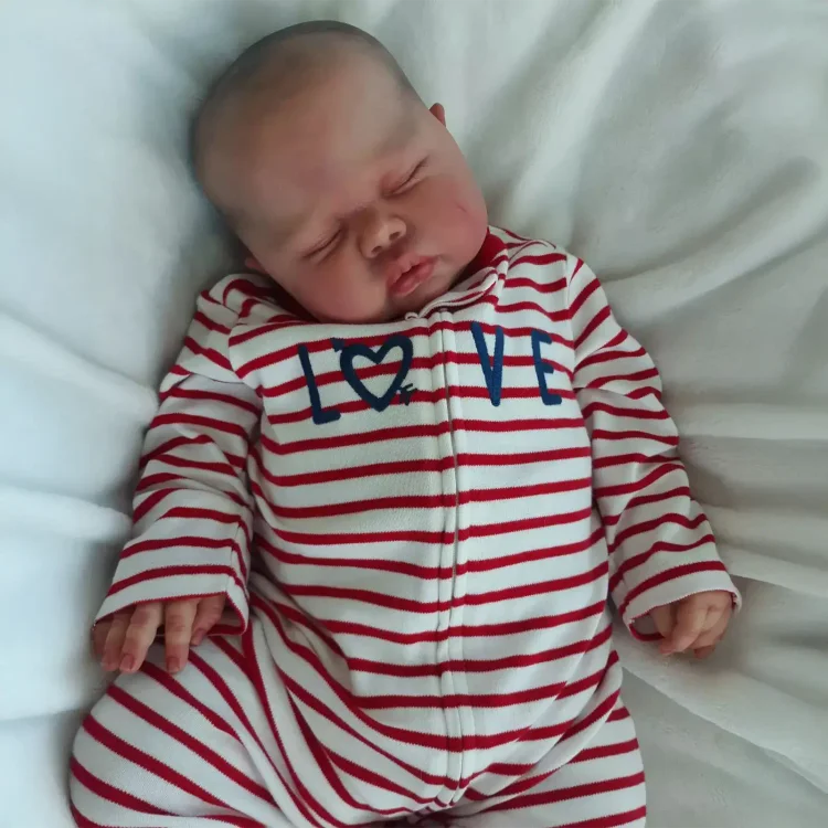 20 Inches Toddler Sleeping Adorable Baby Girl Doll Dablin with Heartbeat💖 & Sound🔊：Realistic Reborn Baby Dolls By Rsgdolls®