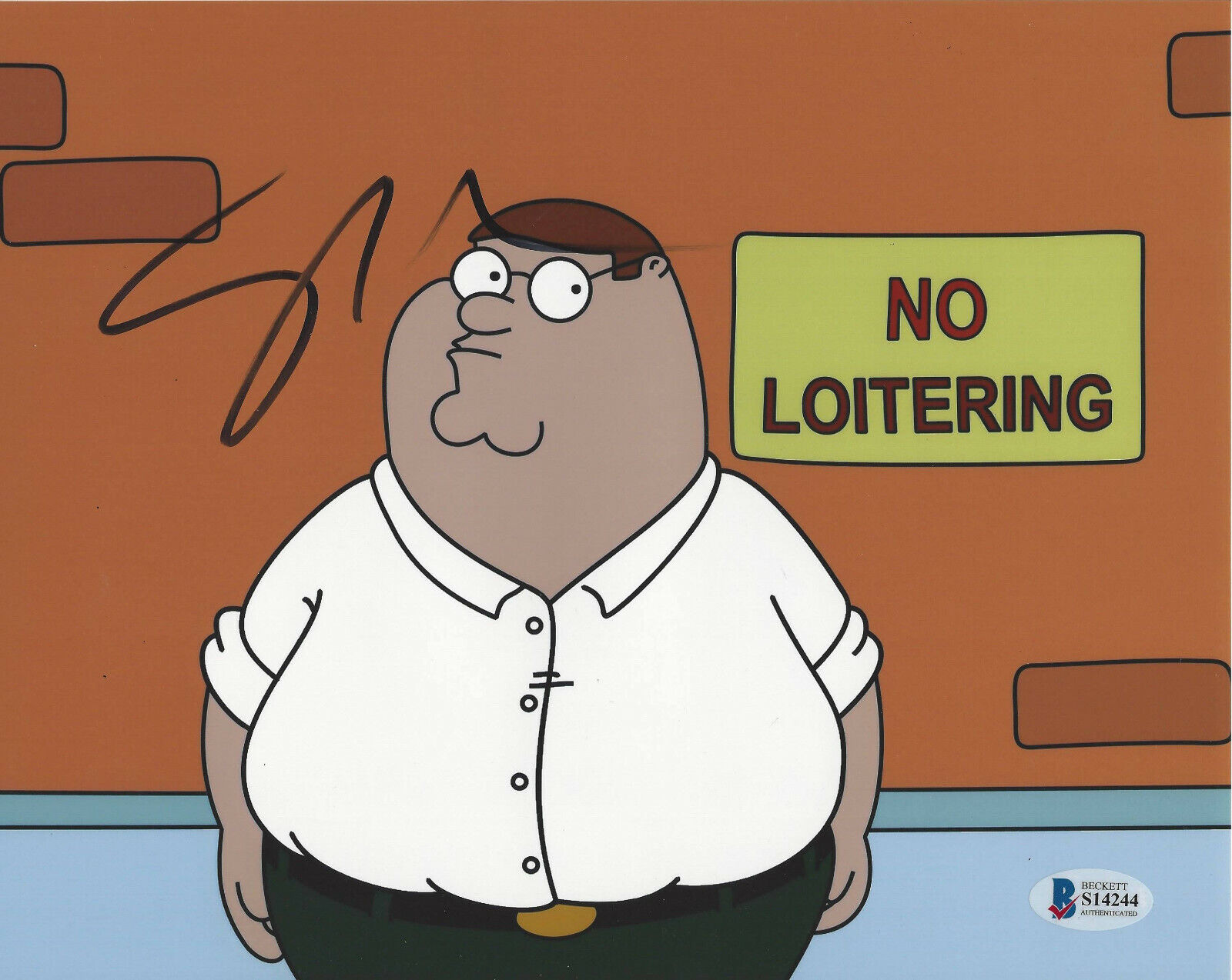 SETH MACFARLANE FAMILY GUY CREATOR SIGNED AUTHENTIC 8X10 Photo Poster painting BECKETT COA BAS