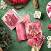 12pcs Pink Christmas DIY Diamond Painting Greeting Cards with Envelopes