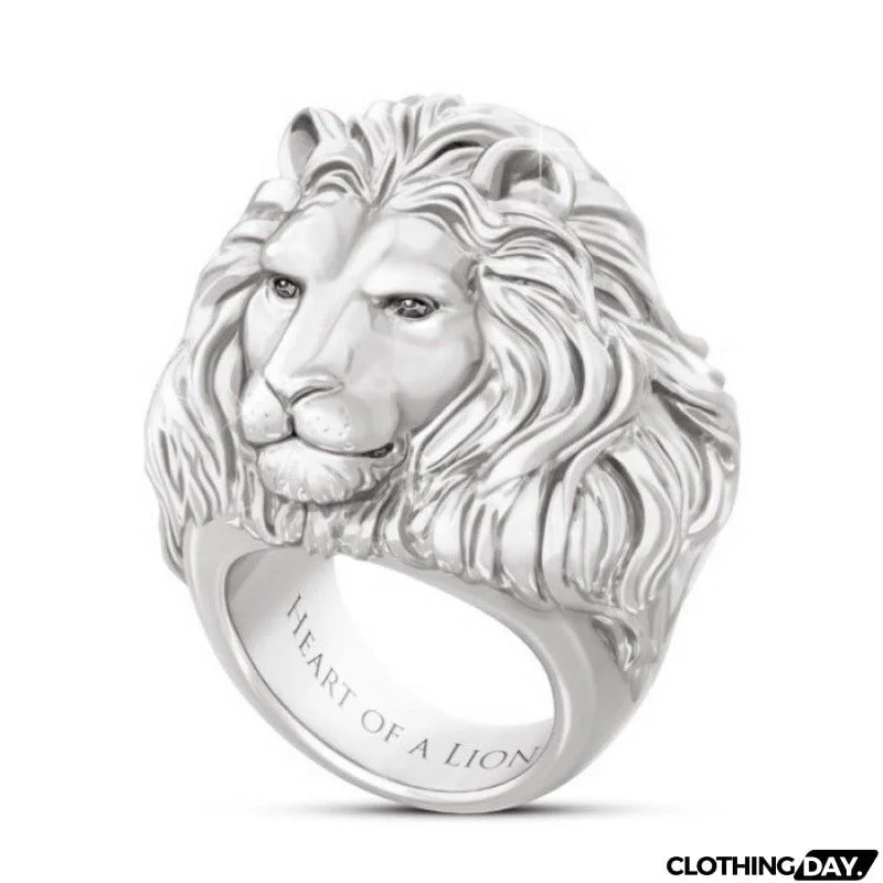 Popular Exaggerated Lion Head Rings For Men