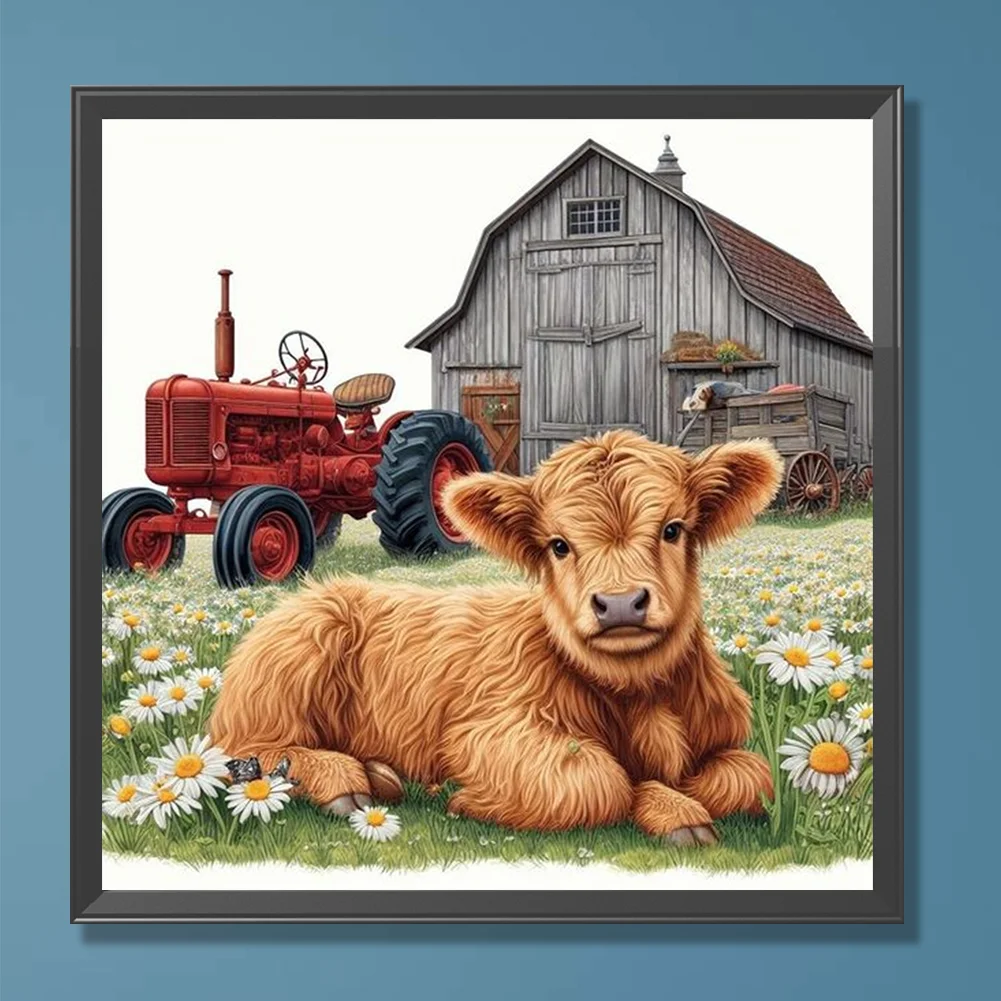 Diamond Painting - Full Round Drill - Calf(Canvas|30*30cm)