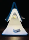 Original ridge table lamp triangle with storage bookend function minimalist geometric decoration
