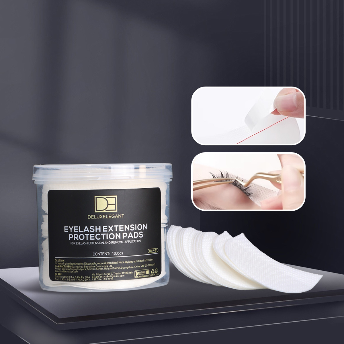 DE® Eylash removal protection pads