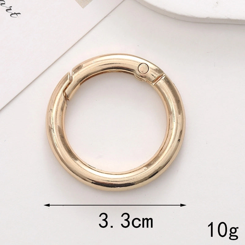 1 Piece 10 * 20mm 12*32mm 25*25mm Metal Solid Color Polished Keychain Lobster Clasp