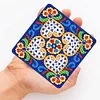 6pcs/set Diamond Painting Mandala Square Acrylic Coaster