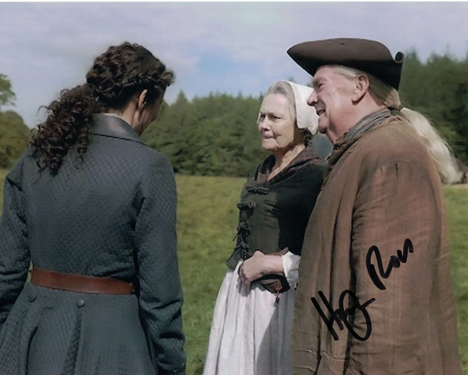 HUGH ROSS - Arch Bug in Outlander- Hand signed 10 x 8 Photo Poster painting