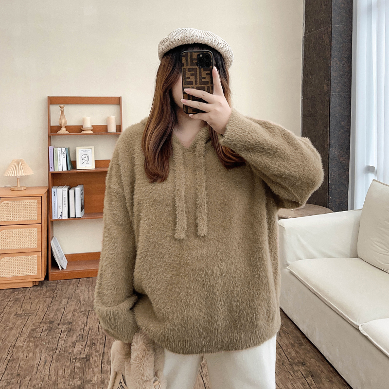 Cozy Drawstring Plus-Size Hoodie - Autumn/Winter Sweater