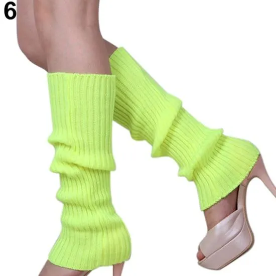 Lady Women High Socks Women Pure Colour Solid Candy Color Knit Winter Leg Warmers Loose Style Boot Socks Gift Warm boots leg