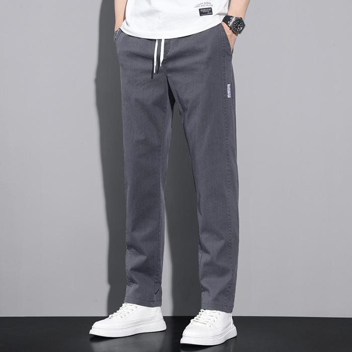 Spring And Summer Stretch Casual Pants Men's Straight Korean Version Long Pants Men's Straight Pants