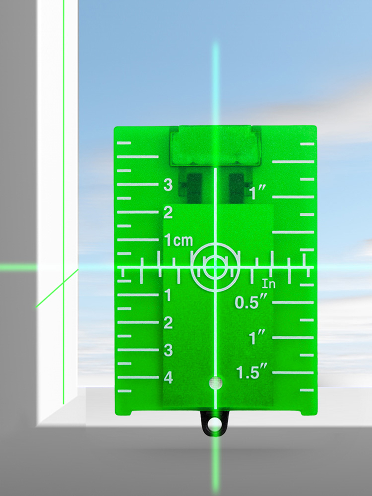 

Vertical/Horizontal Laser Level Target Card Red/Green Line Beam Plate Tool, 501 Original