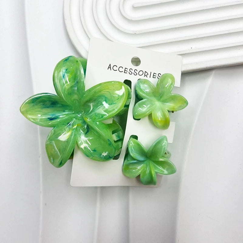 Minimalist Women’s Flower Resin Hair Claws