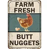 Chickens Warning- Vintage Metal Signs(12*16Inch)