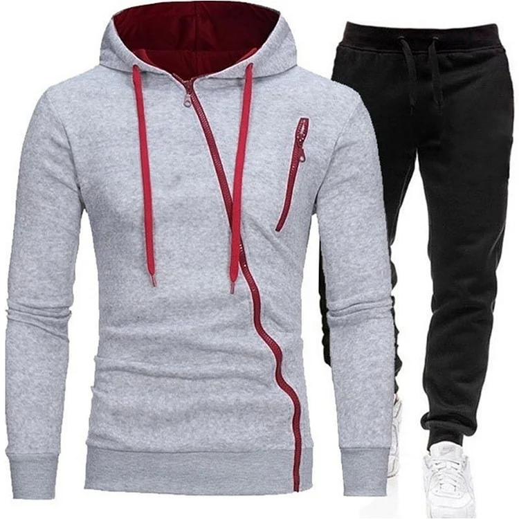 Autumn Winter Hot Sale Men's Zipper Jackets And Jogger Pants High Quality Male Outdoor Casual Sports Jogging Suit