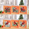 6pcs DIY Diamond Painting Greeting Card Set for Holiday Blessings Christmas Gift